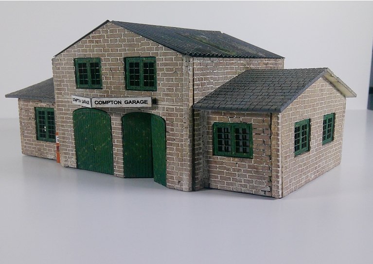 HO Laser Building Kit - Compton Gas Station & Auto Repair - Image 4