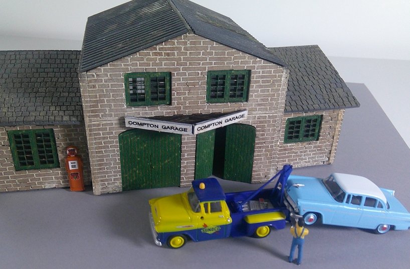 HO Laser Building Kit - Compton Gas Station & Auto Repair - Image 7