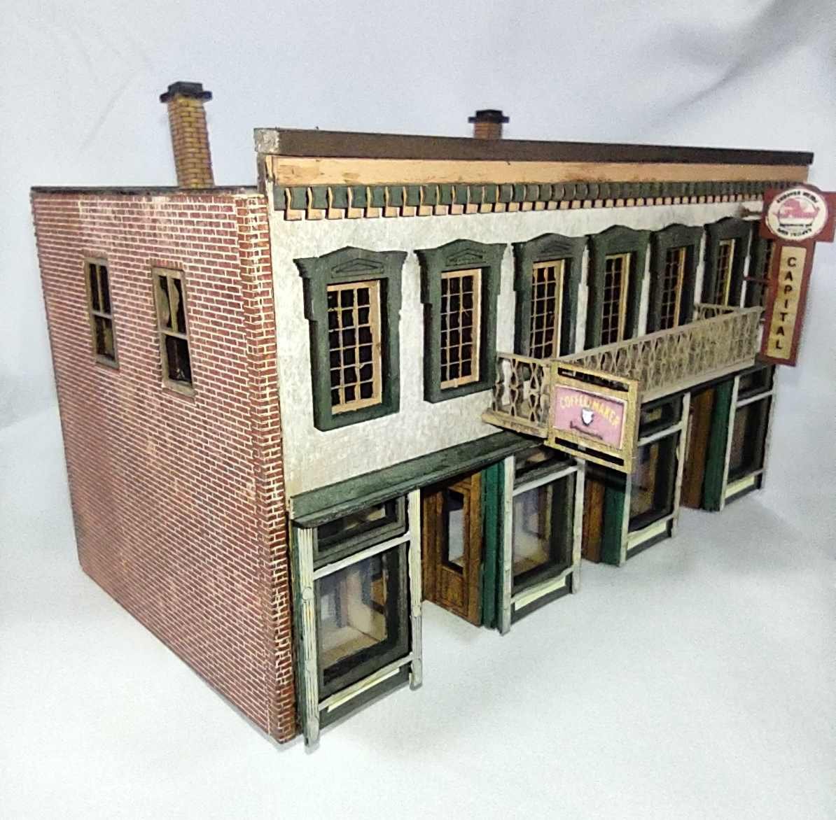 HO Laser Building Kit - Capital Cafe and Restaurant, Columbia, SC
