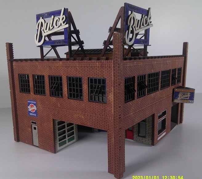 HO Laser Building Kit - Turner-Todd Buick, Mobile, AL