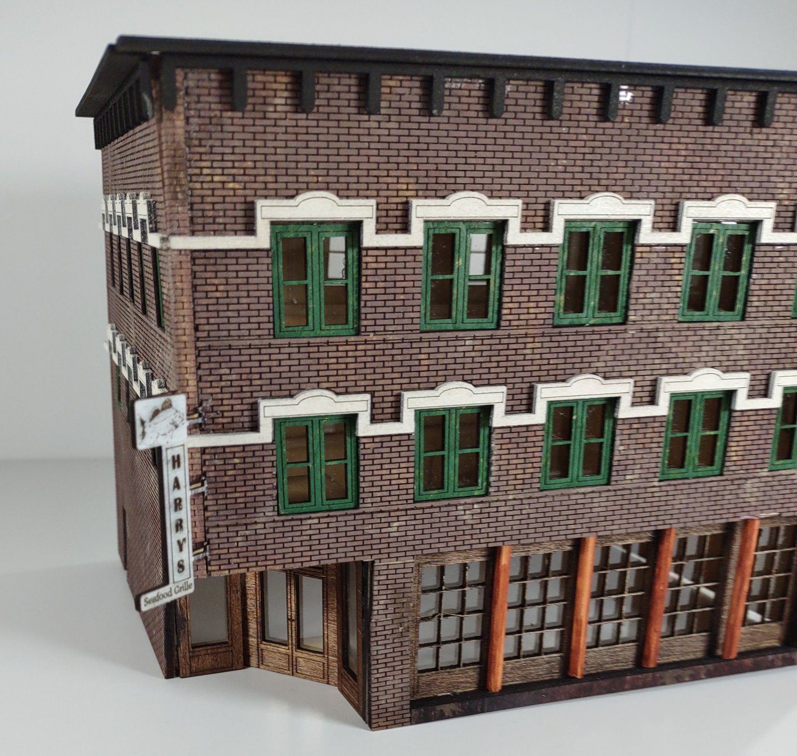 HO Laser Building Kit - Harry's Bar - Marion-Block Building, Ocala, FL